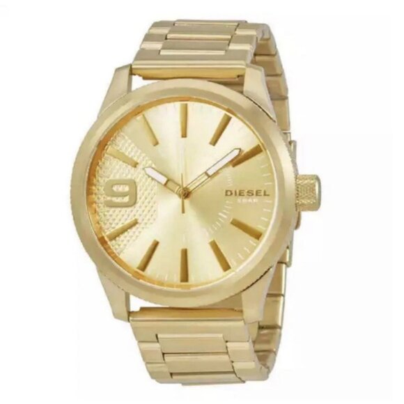 Diesel Men's Rasp Gold-Tone Stainless Steel Bracelet Watch 46x53mm - Picture 4 of 5